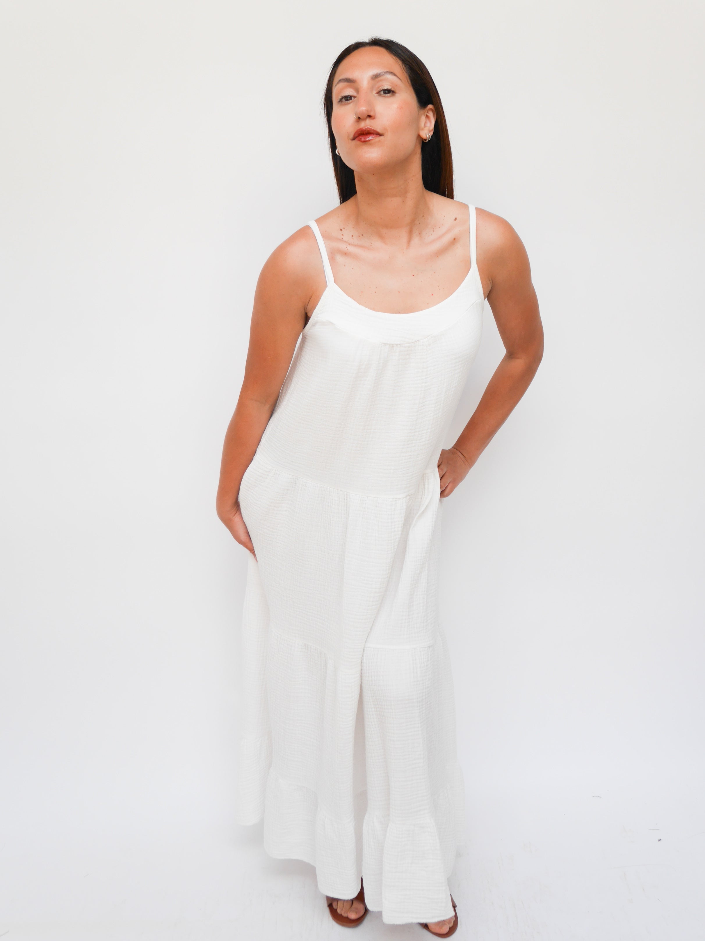 Harper Dress White