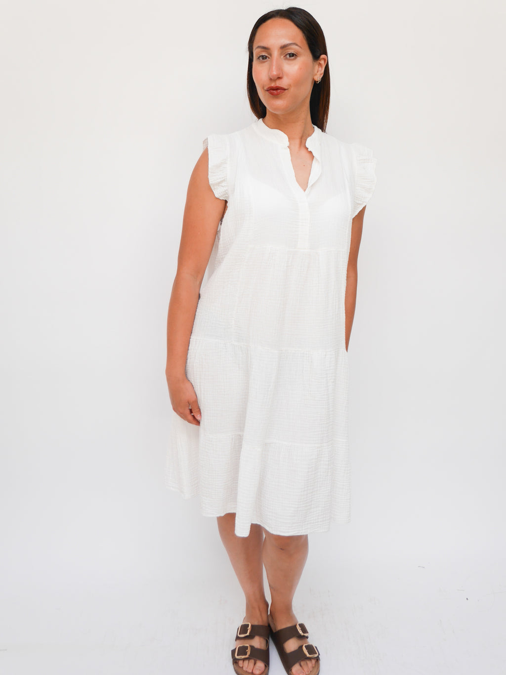Belle Dress White