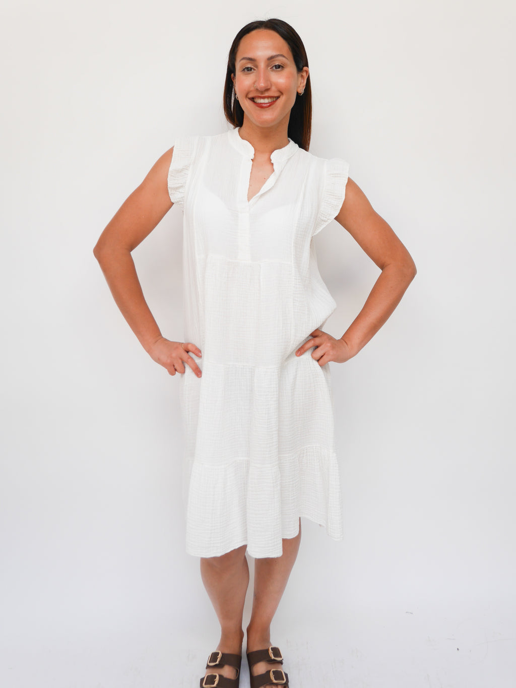 Belle Dress White