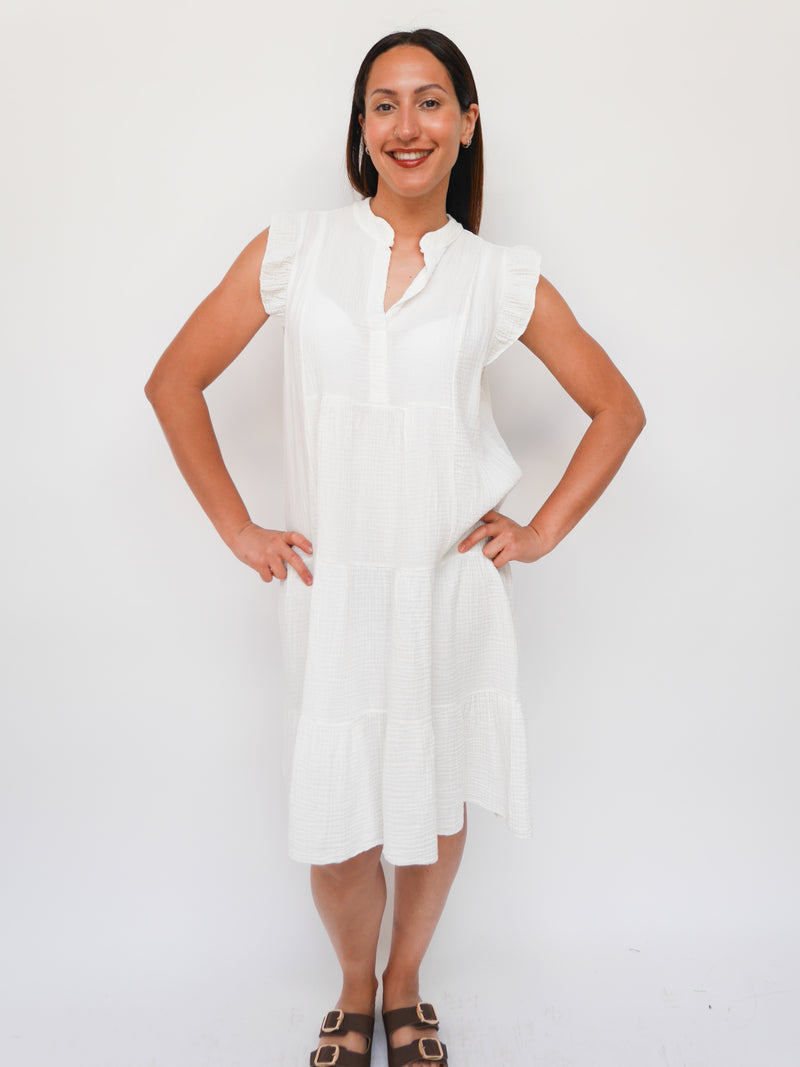 Belle Dress White