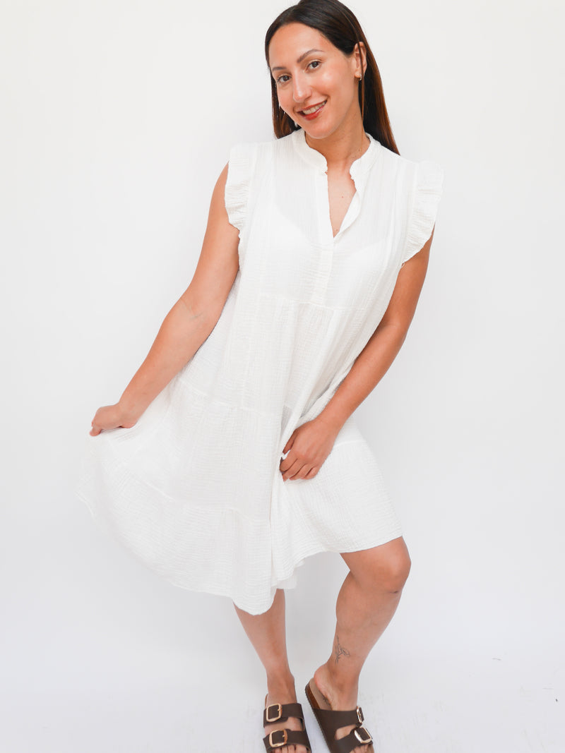 Belle Dress White