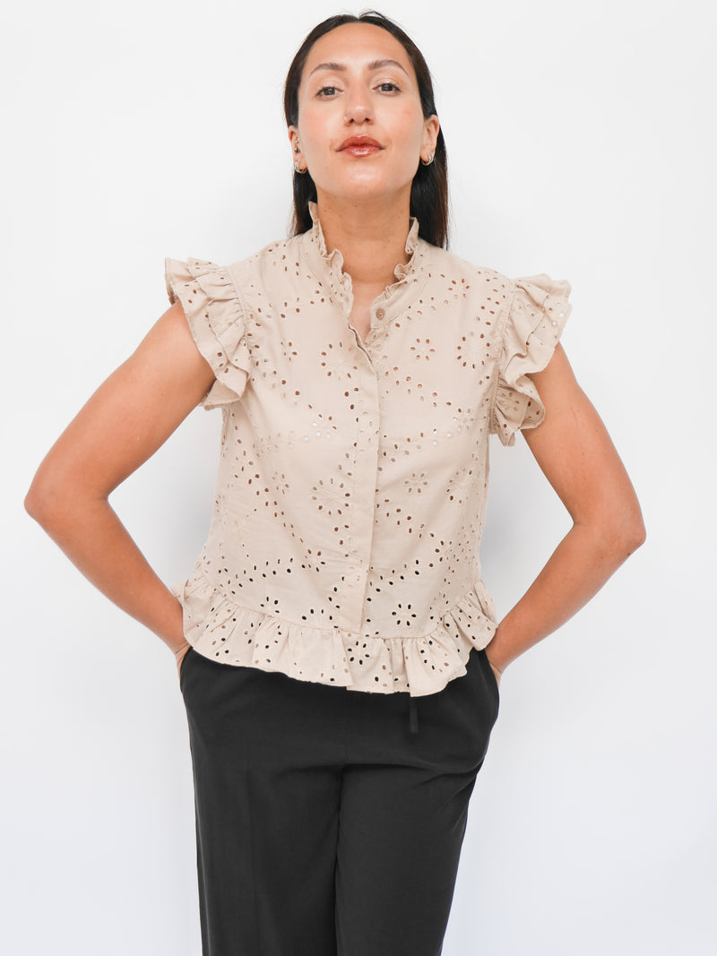 Sandy Blouse Camel
