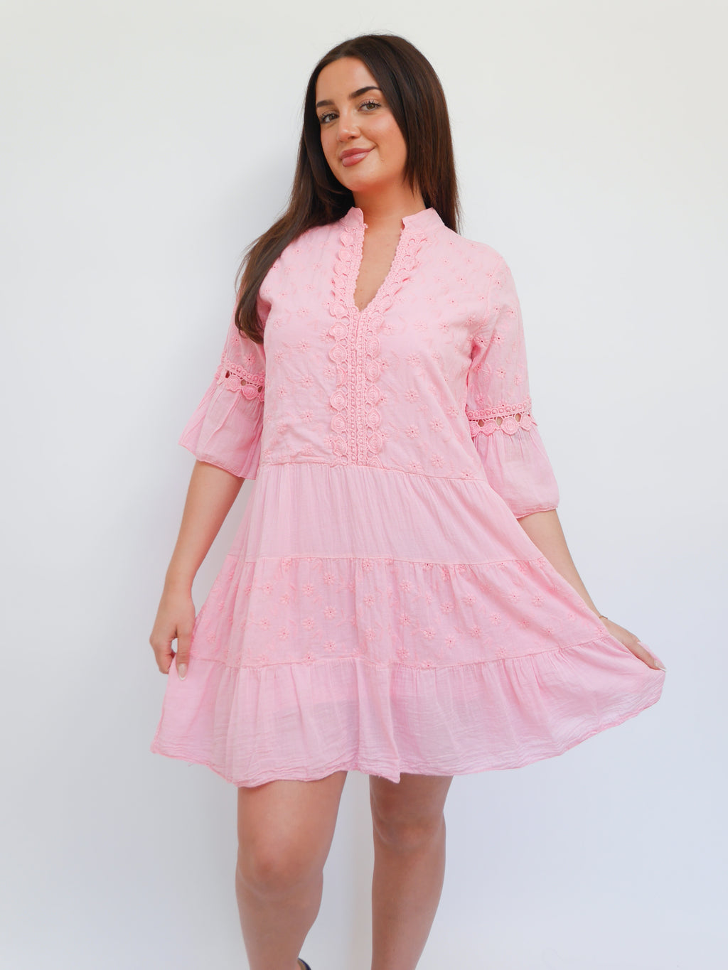 Evie Dress Candy Pink