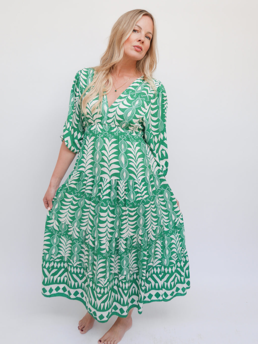 Erin Dress Emerald