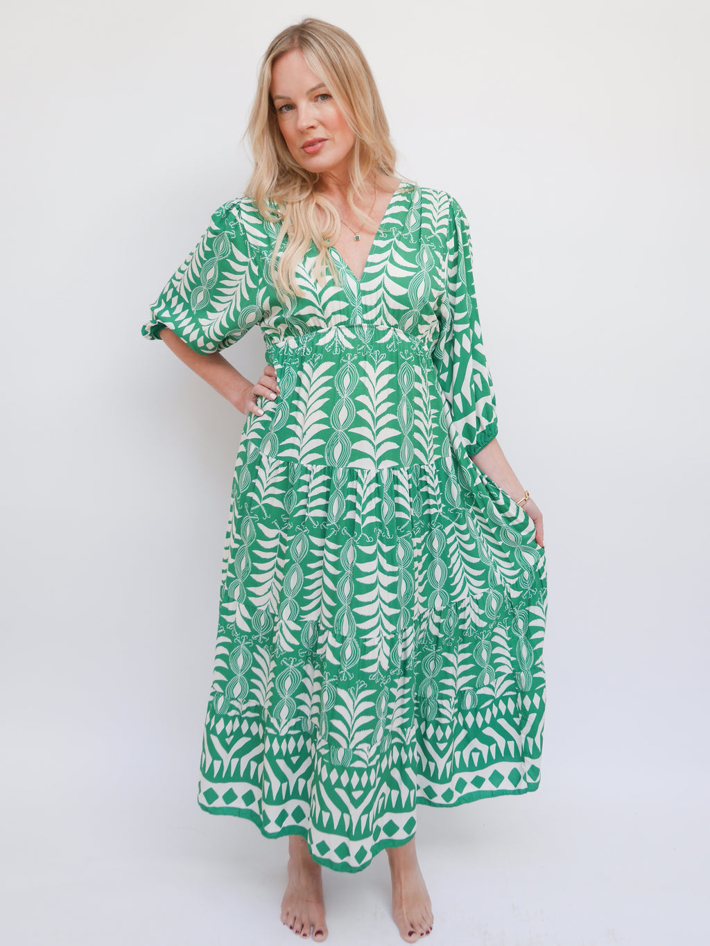 Erin Dress Emerald