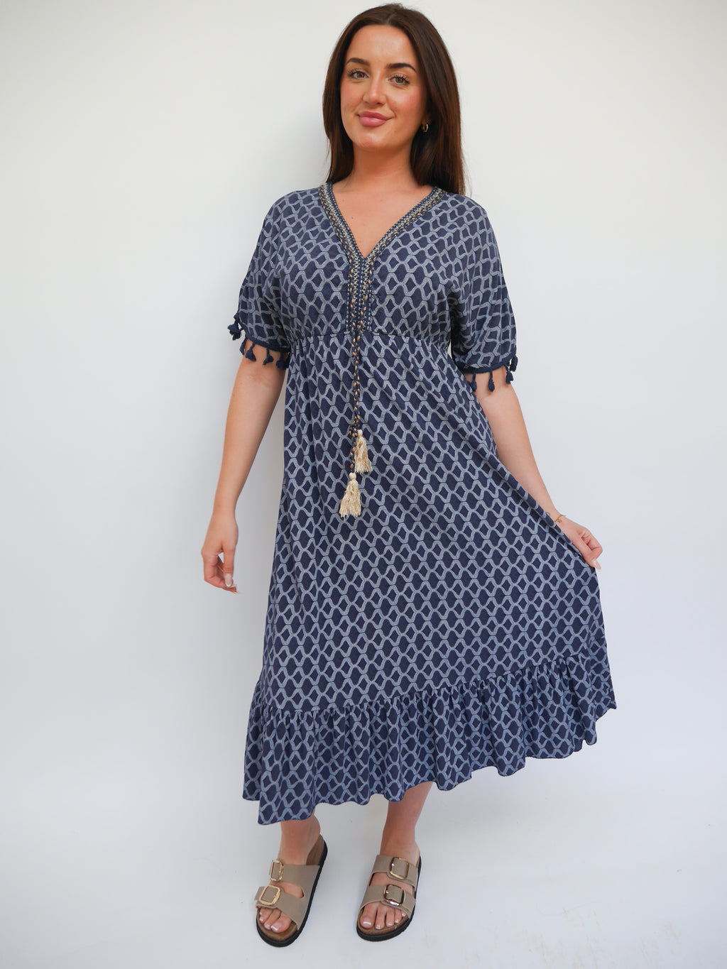 Faith Dress Navy