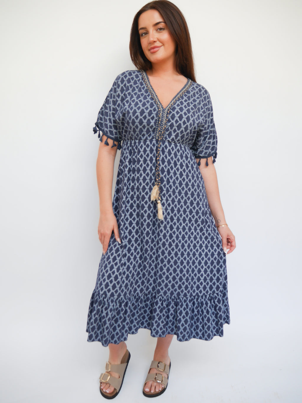 Faith Dress Navy