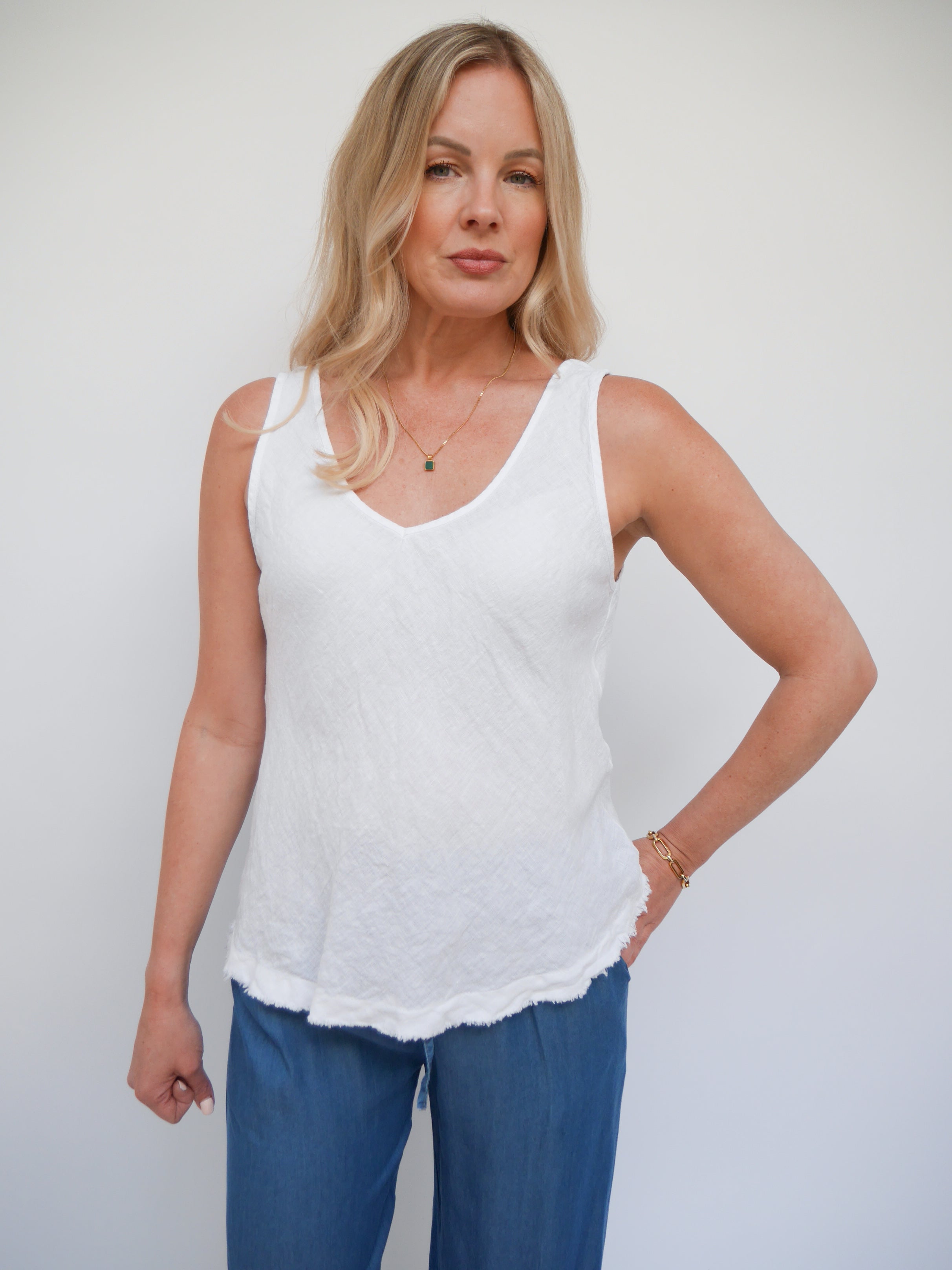 Hetty Vest White