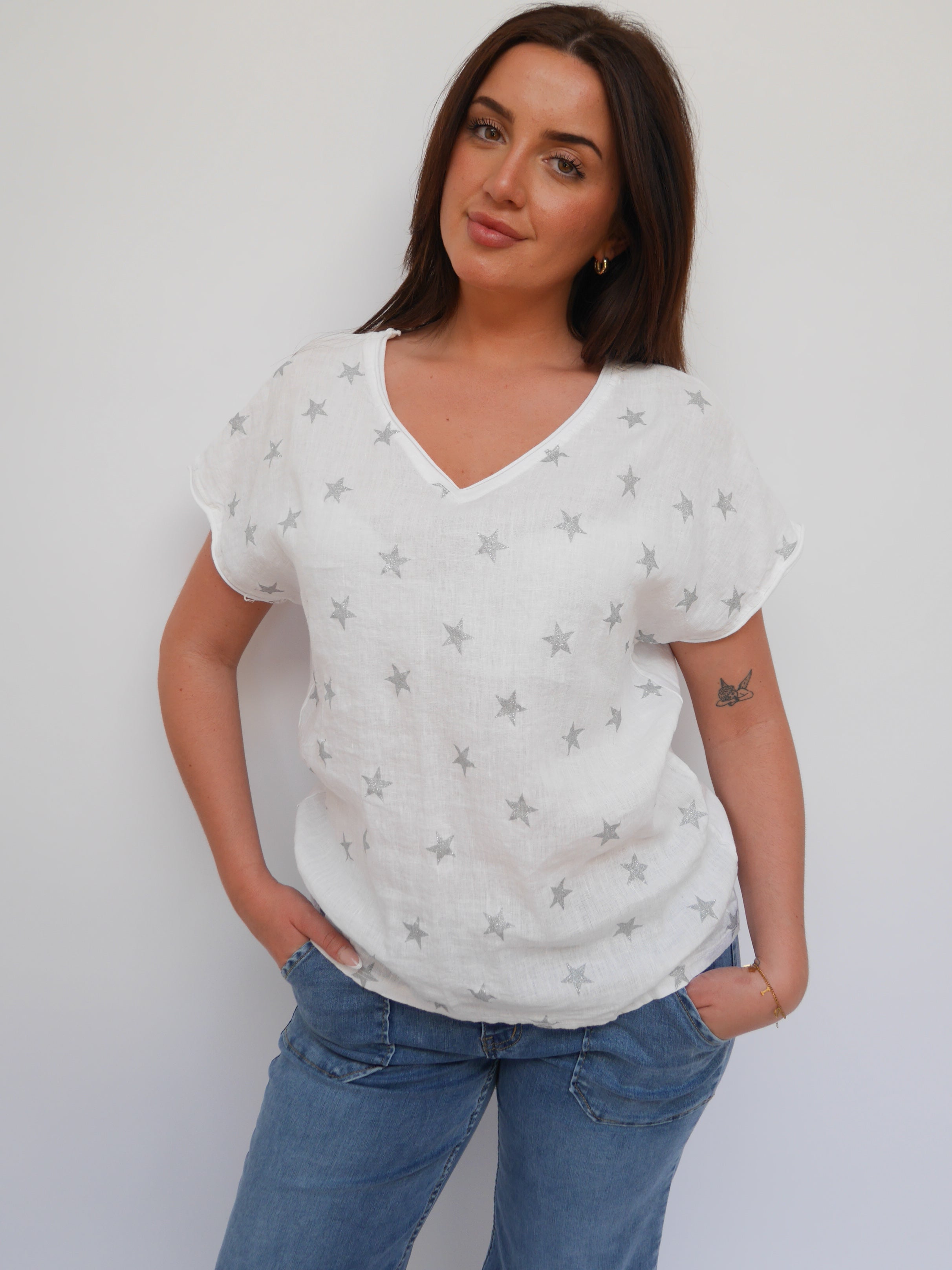 Annie Top White