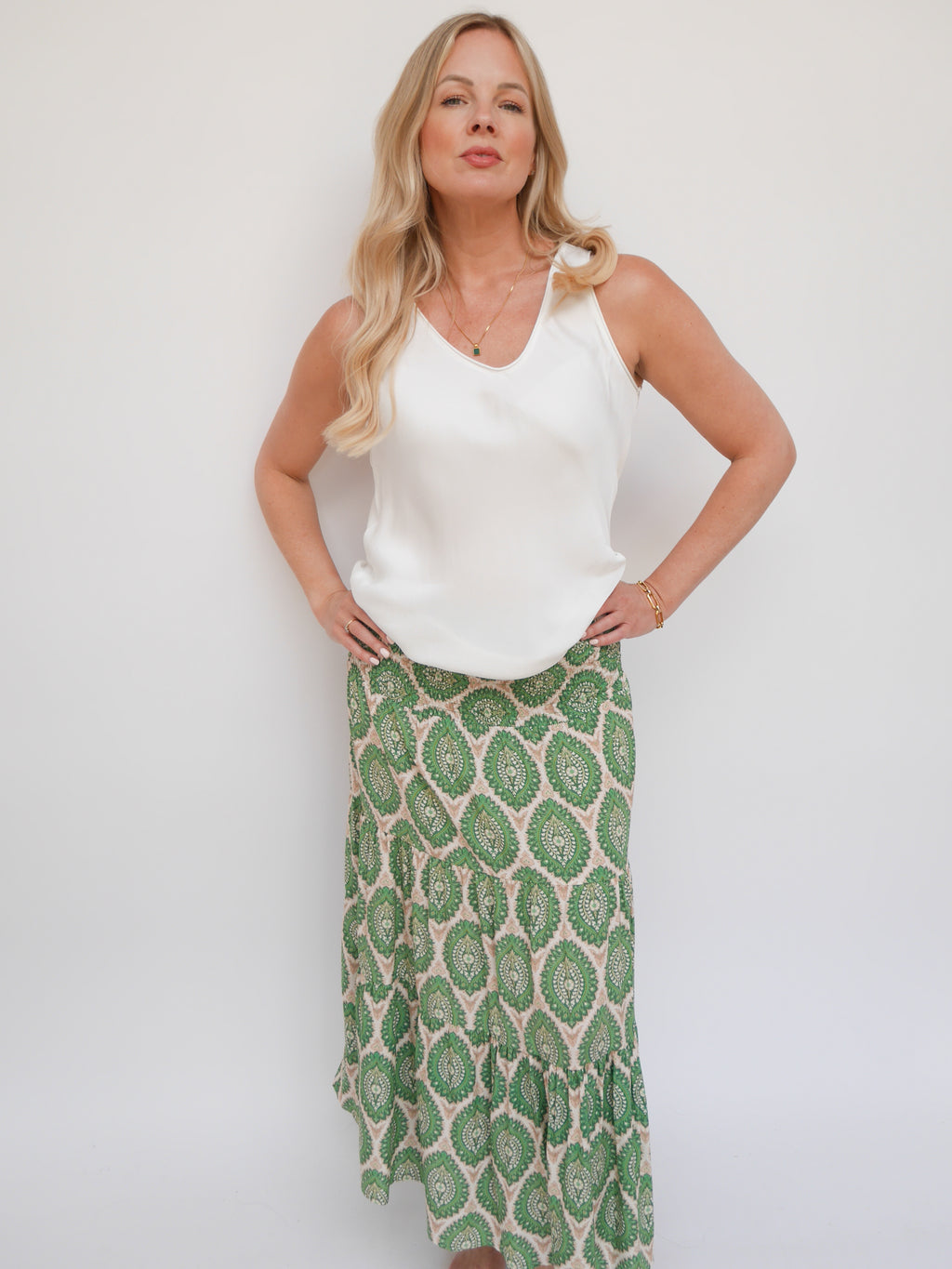 Margot Skirt Dress Emerald