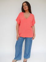 Claire Top Coral