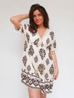 Mia Dress Ecru