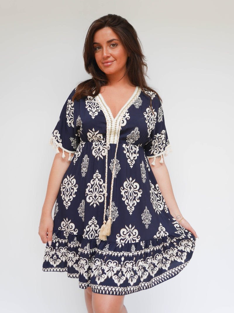 Mia Dress Navy