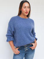 Harriet Alpaca Knit Denim Blue