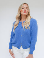 Clara Alpaca Cardigan French Blue