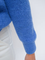 Clara Alpaca Cardigan French Blue