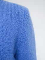 Clara Alpaca Cardigan French Blue
