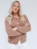 Clara Alpaca Cardigan Camel