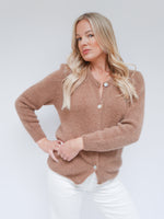Clara Alpaca Cardigan Camel