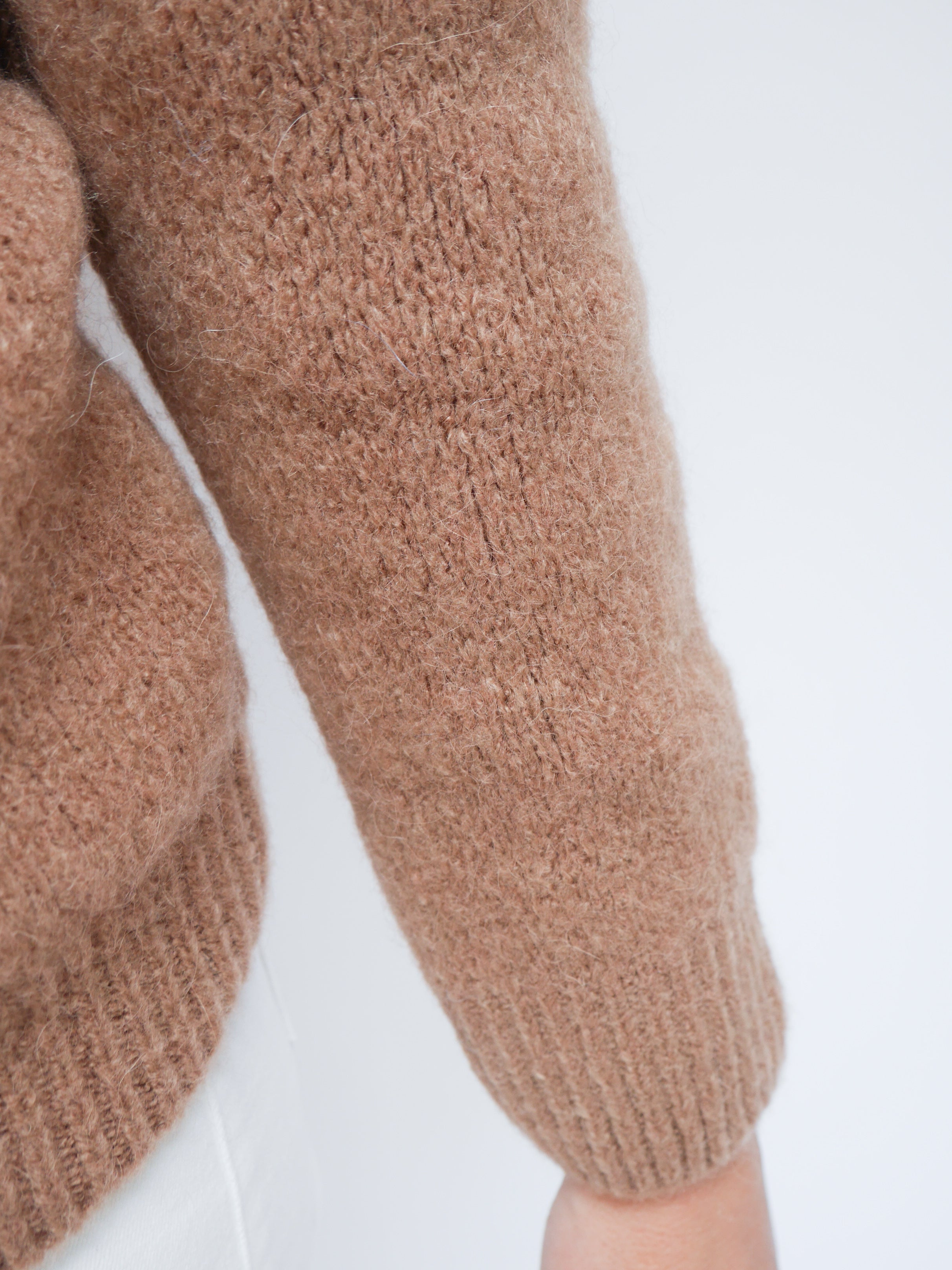 Clara Alpaca Cardigan Camel
