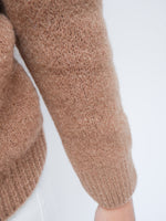 Clara Alpaca Cardigan Camel