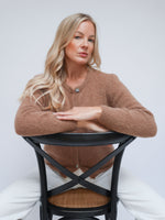 Clara Alpaca Cardigan Camel
