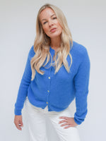 Beth Alpaca Cardigan Cobalt Blue