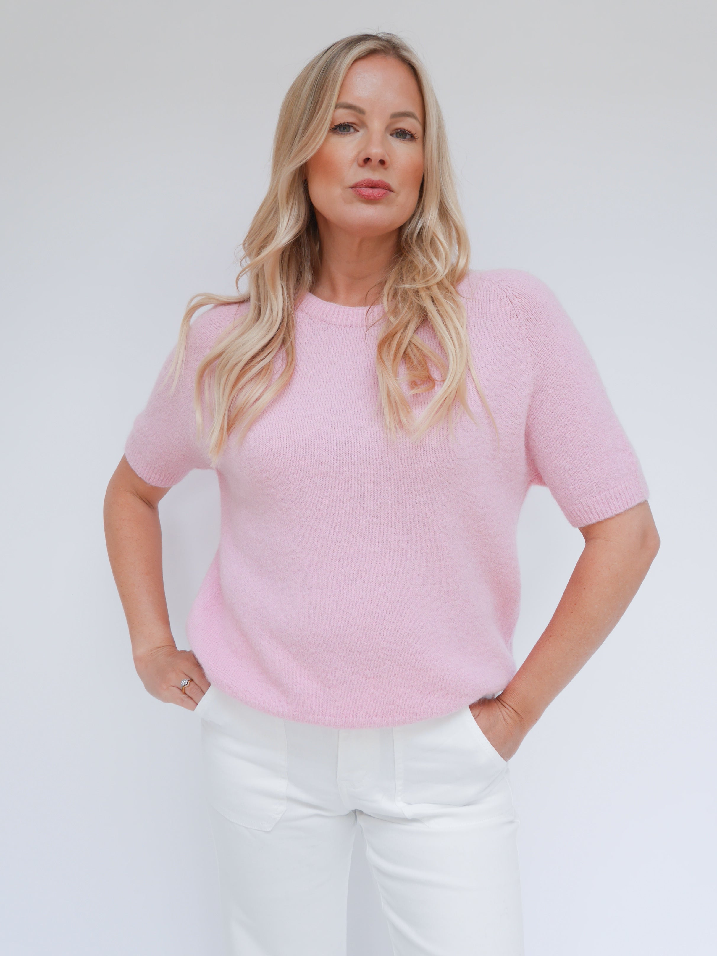 Nina Alpaca Knit Baby Pink