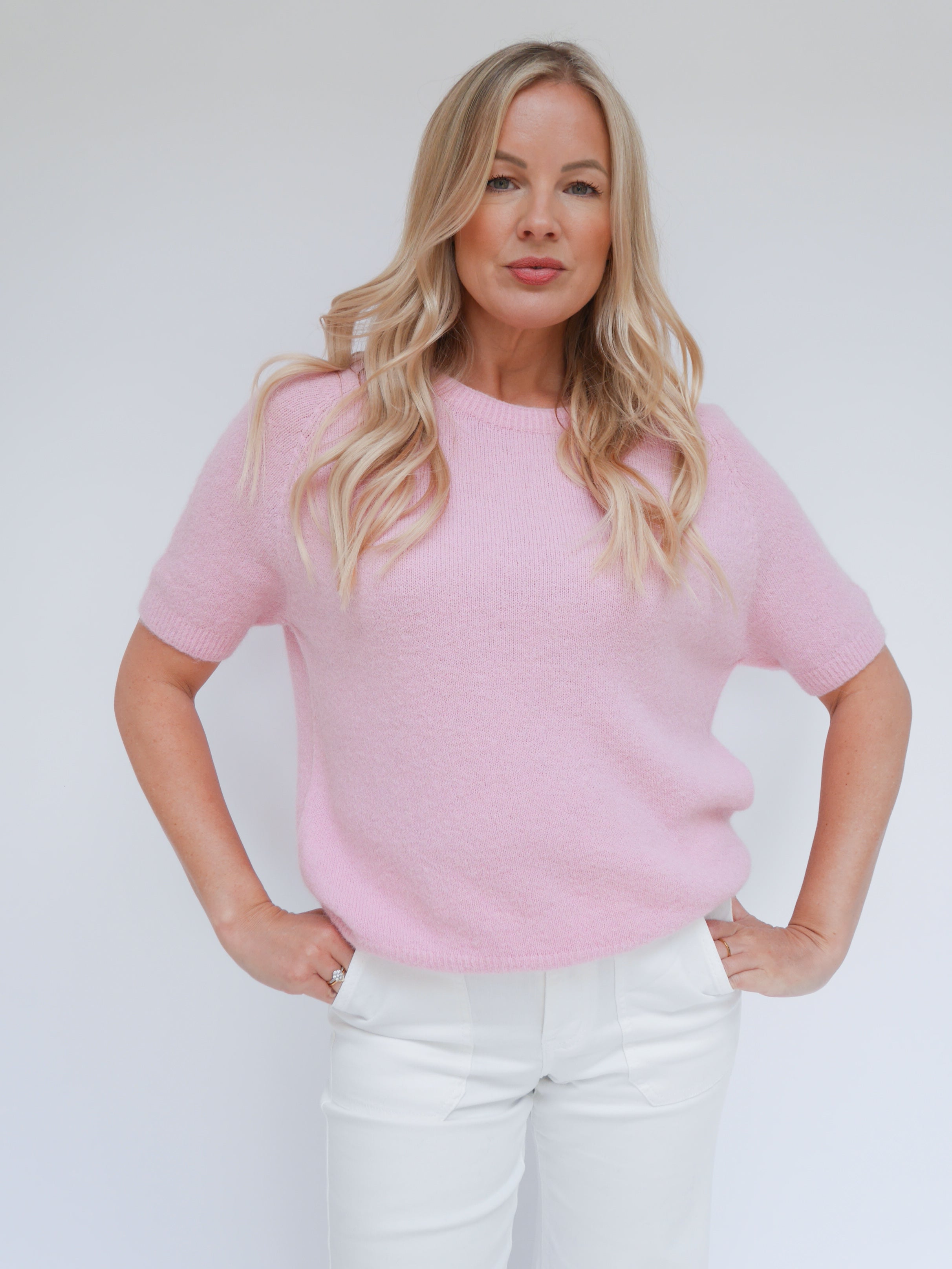 Nina Alpaca Knit Baby Pink