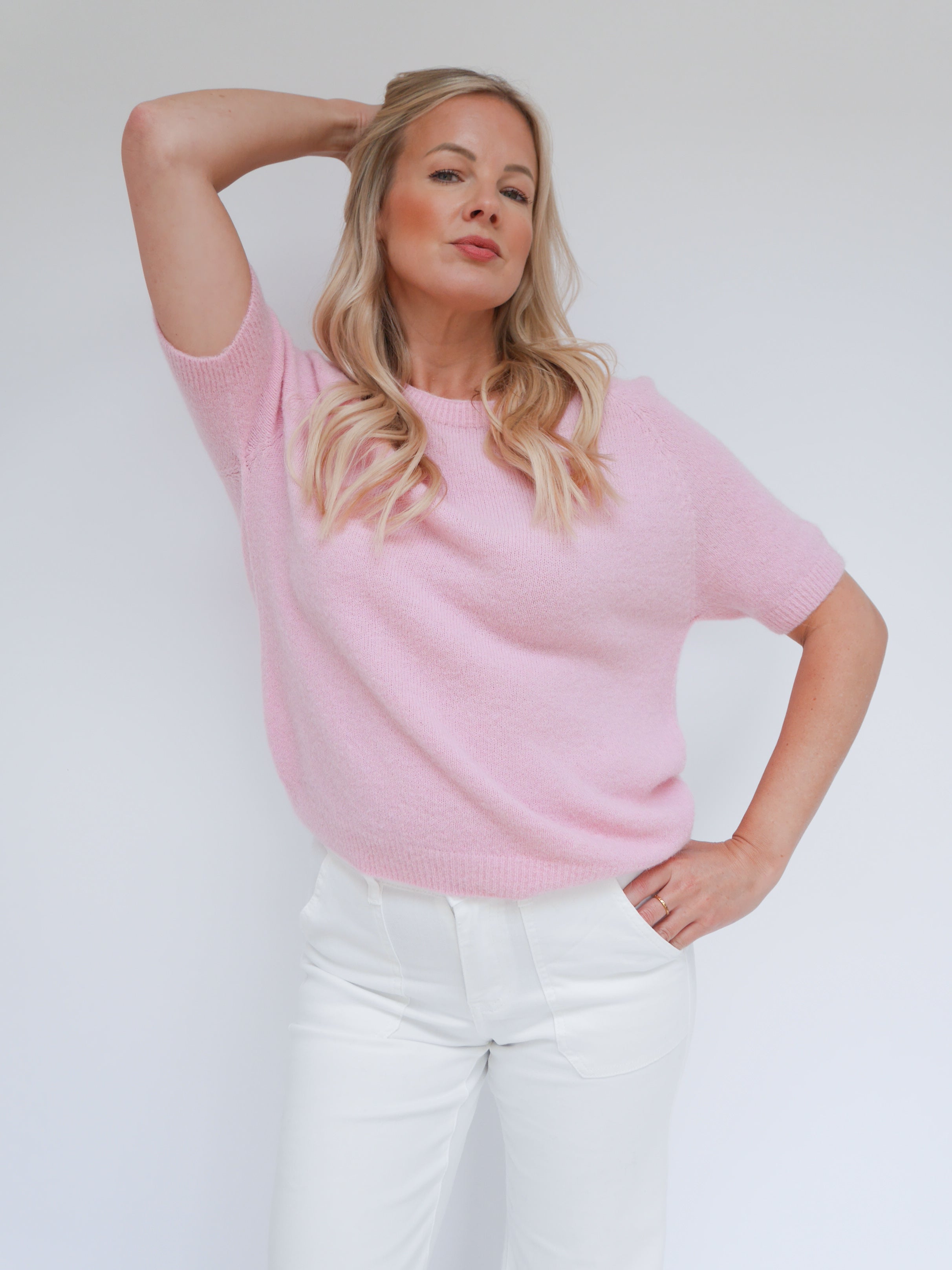 Nina Alpaca Knit Baby Pink