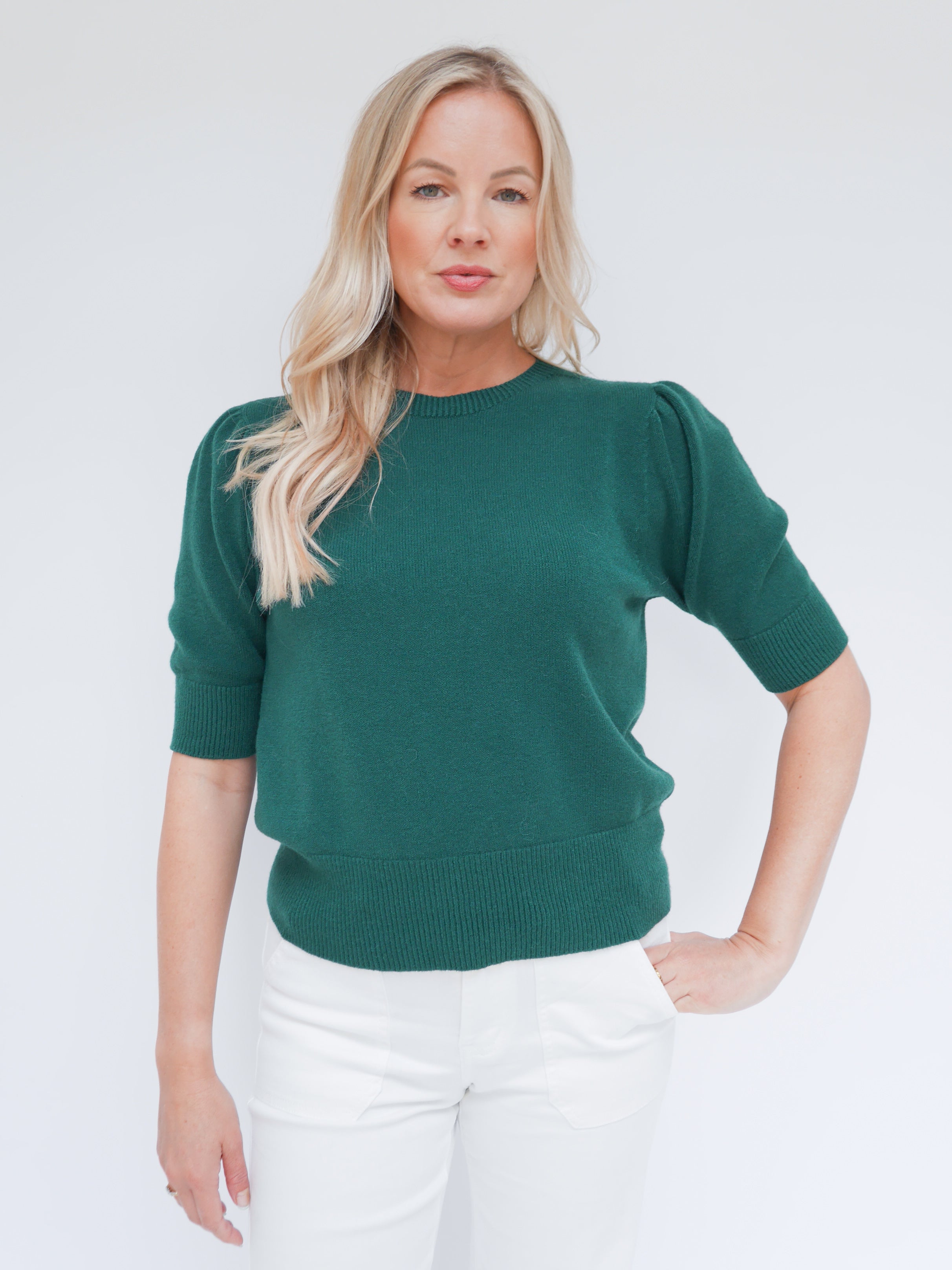 Bonnie Knit Jade Green