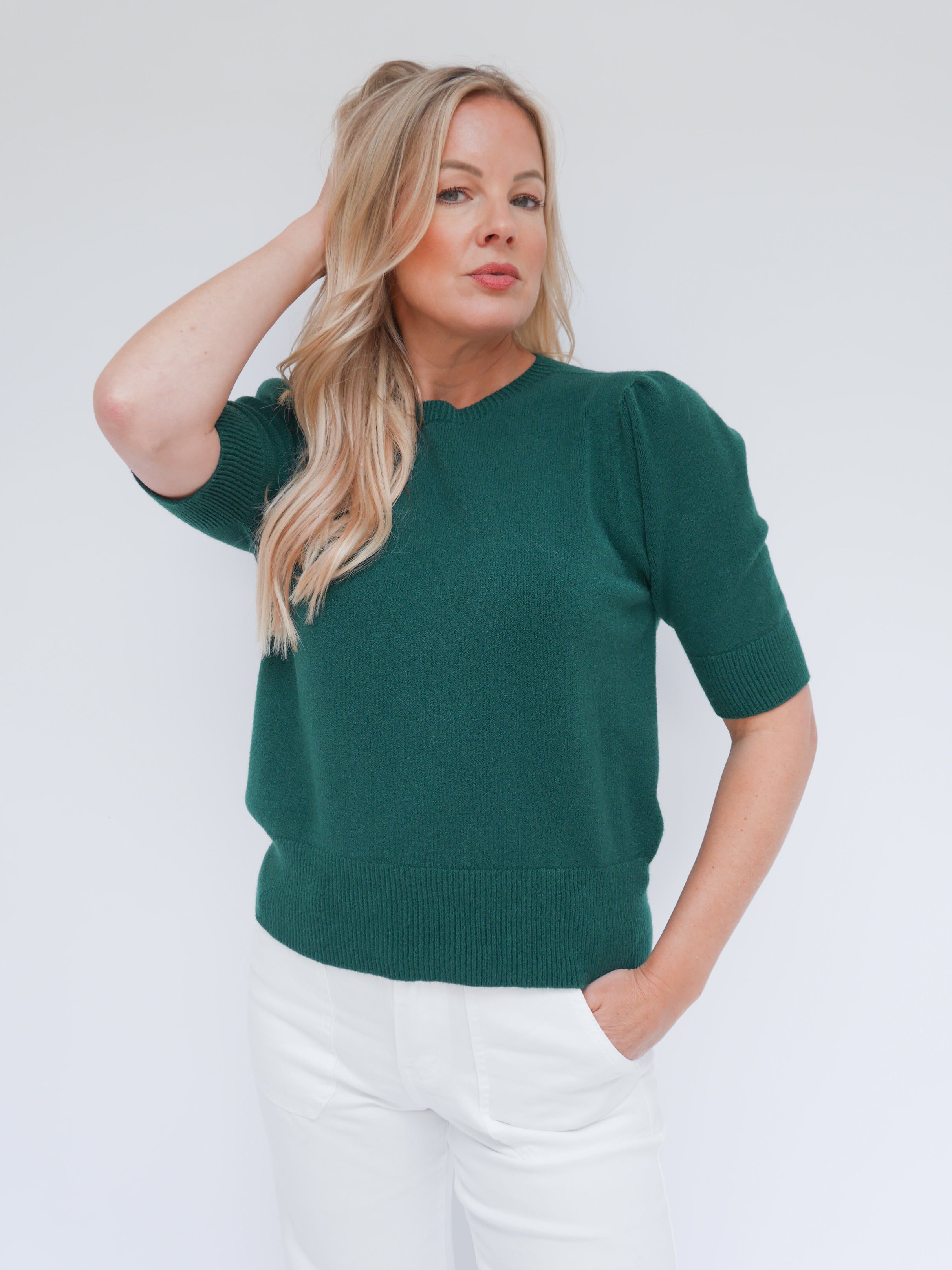 Bonnie Knit Jade Green