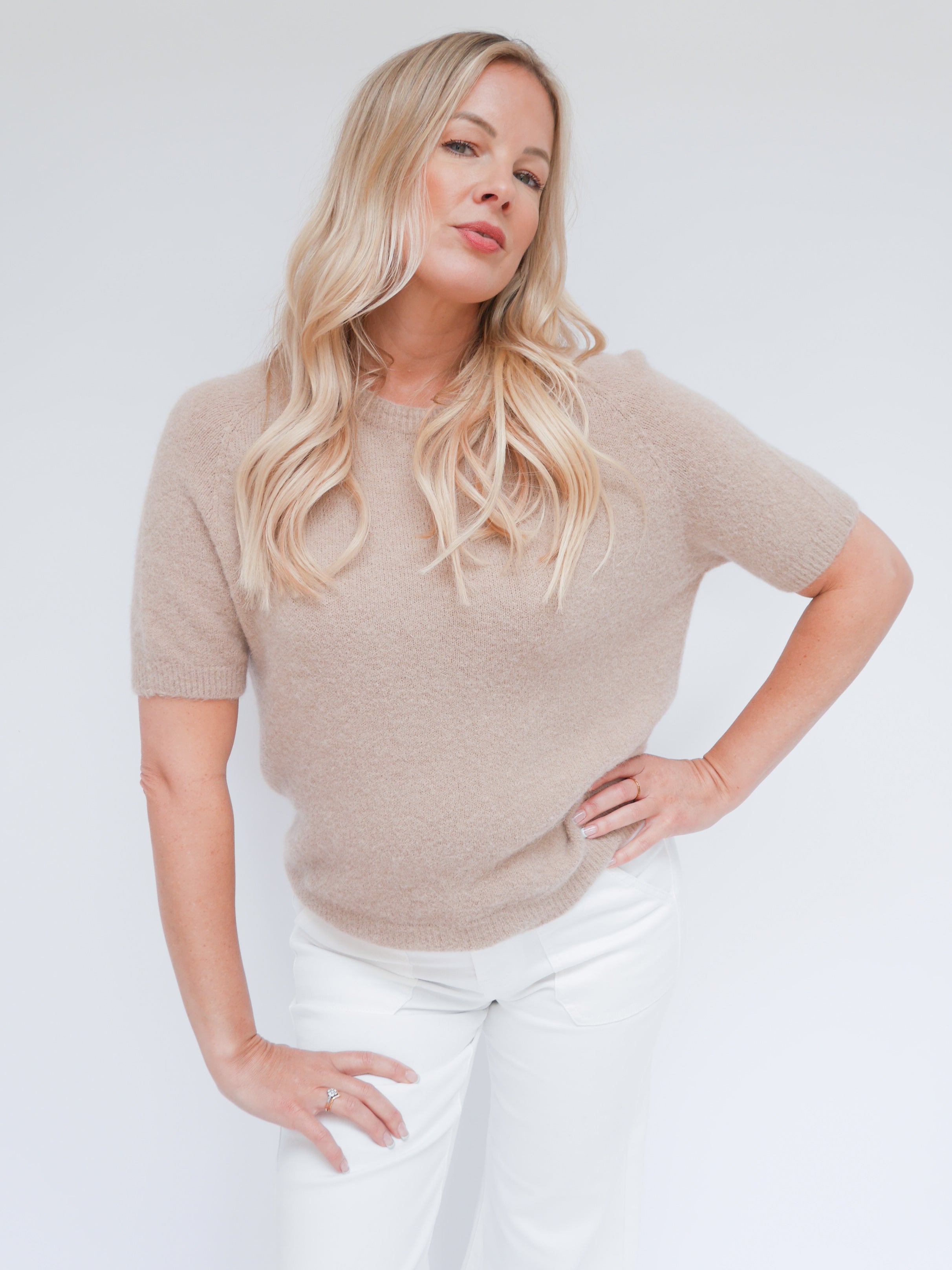 Nina Alpaca Knit Camel
