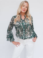 Anika Blouse Forest Green