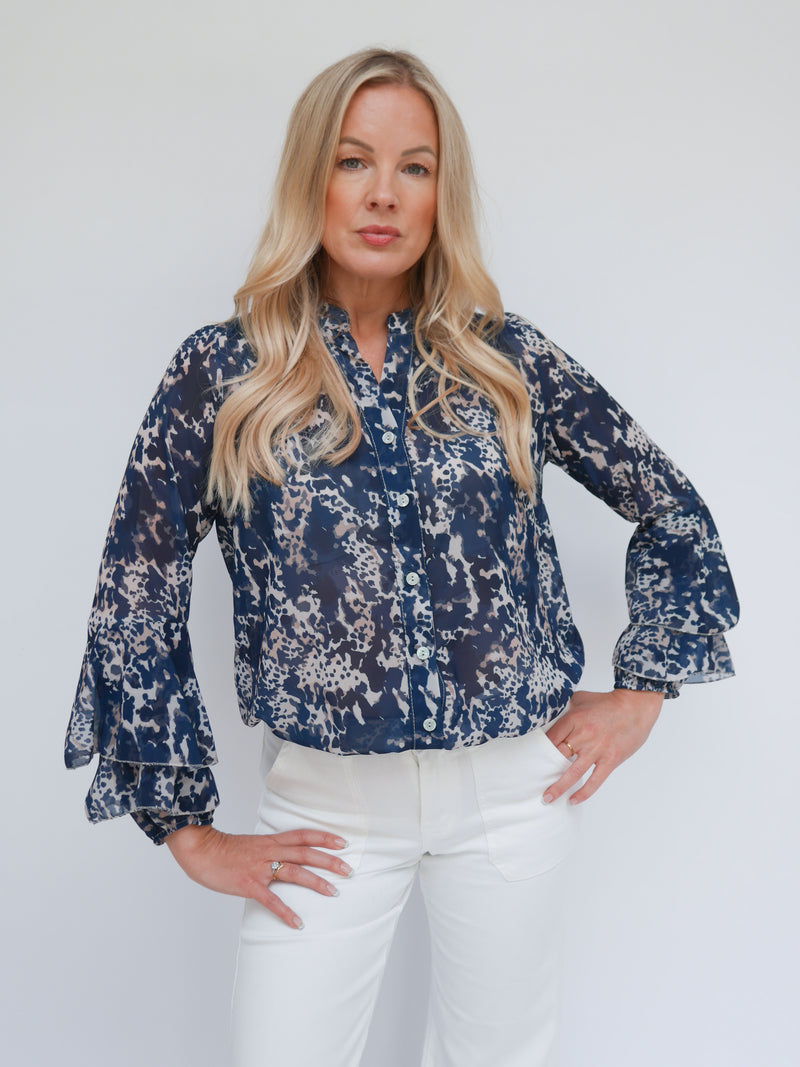 Anika Blouse Navy