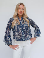 Anika Blouse Navy