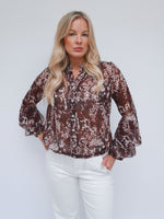 Anika Blouse Chocolate