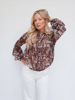 Anika Blouse Chocolate
