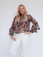 Anika Blouse Chocolate