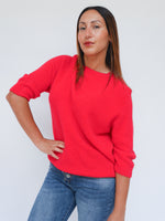 Maddie Alpaca Knit Red