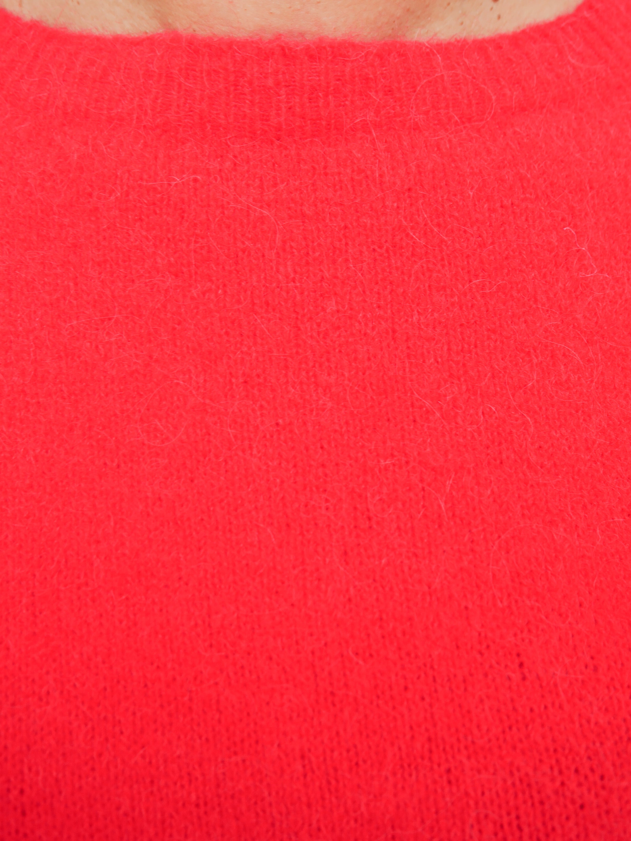 Maddie Alpaca Knit Red