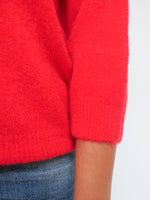 Maddie Alpaca Knit Red