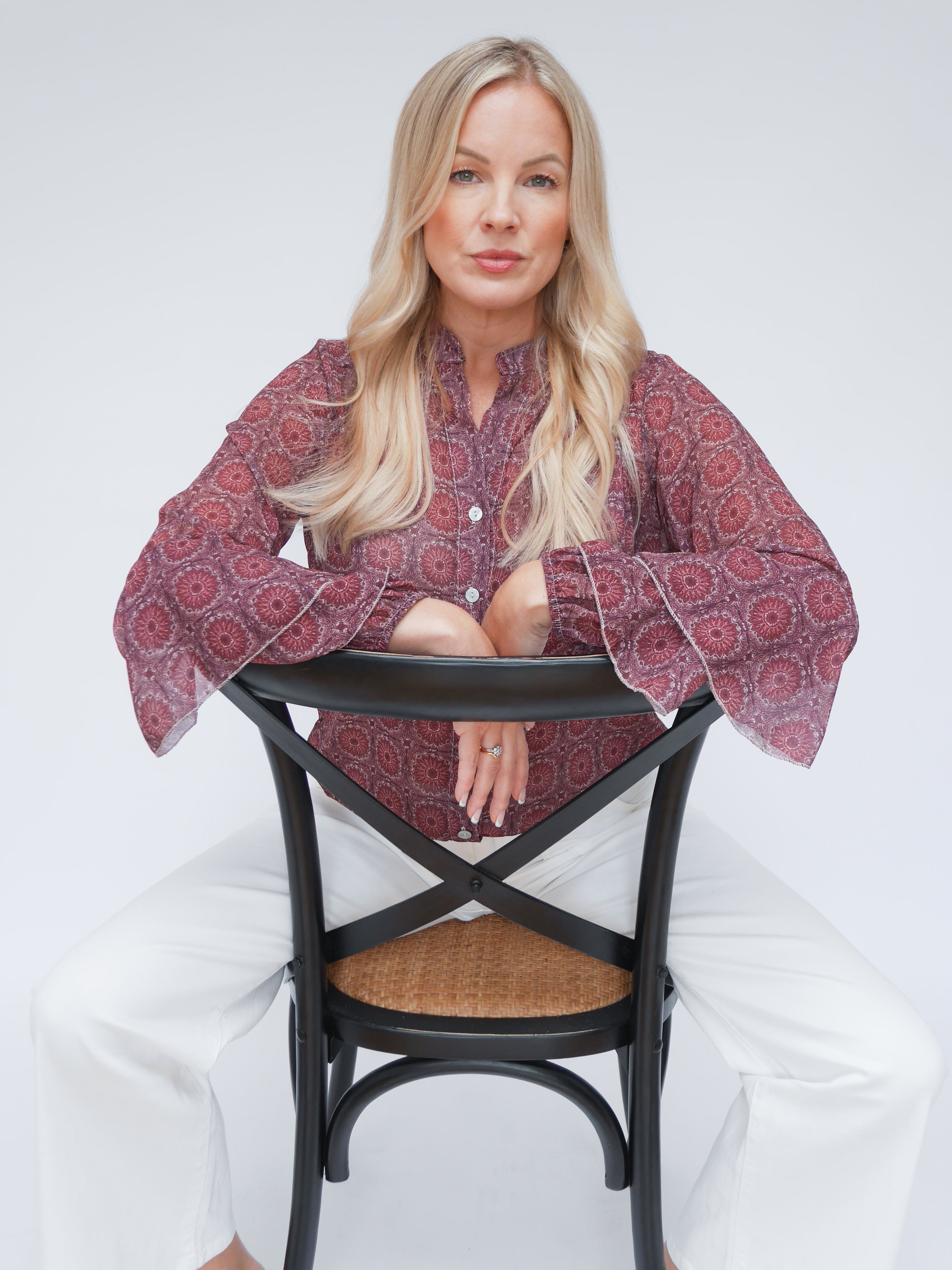 Gina Blouse Bordo