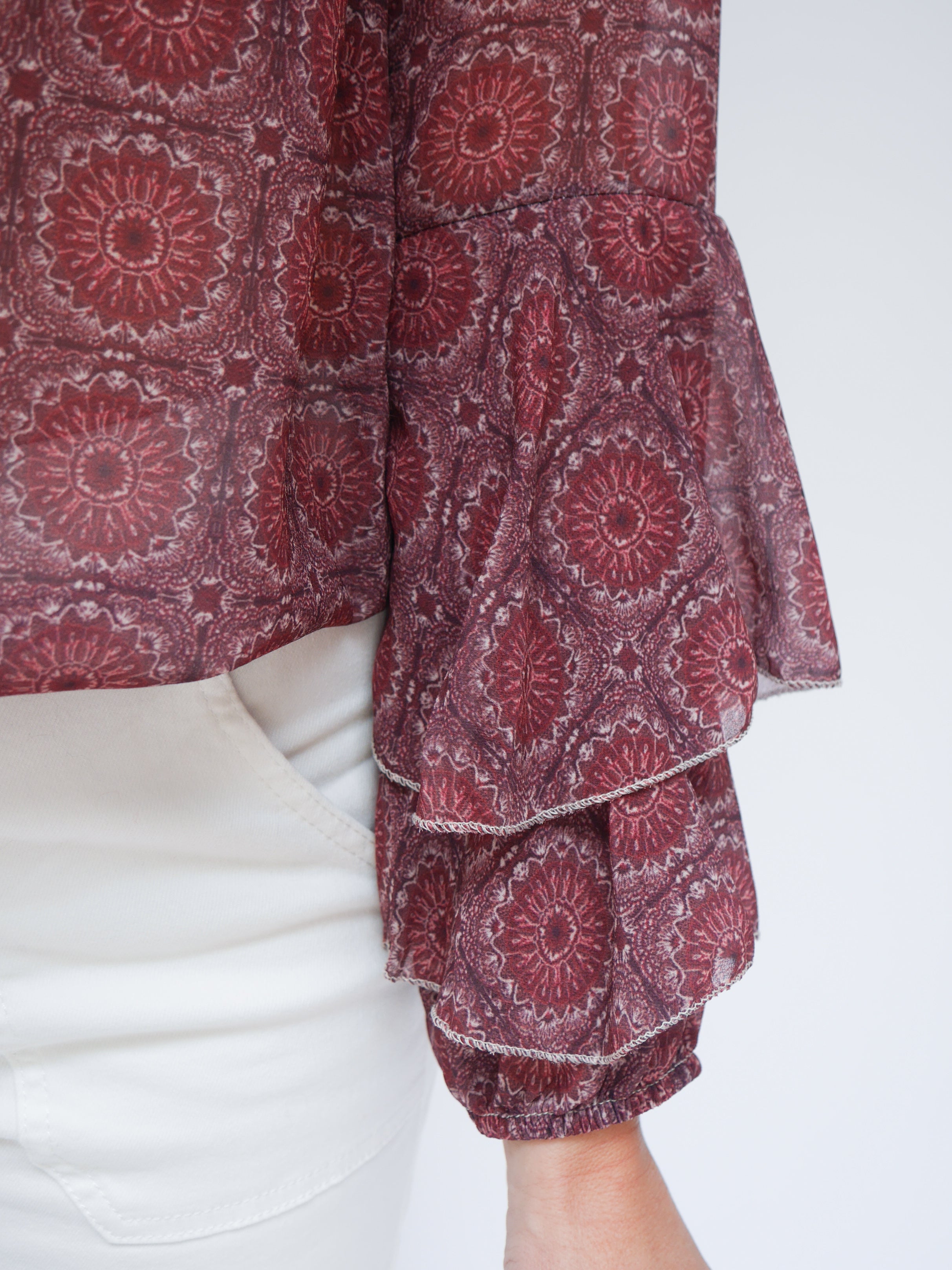 Gina Blouse Bordo