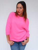 Maddie Alpaca Knit Neon Pink