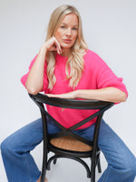 Abi Knit Mohair Hot Pink