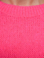 Abi Knit Mohair Hot Pink