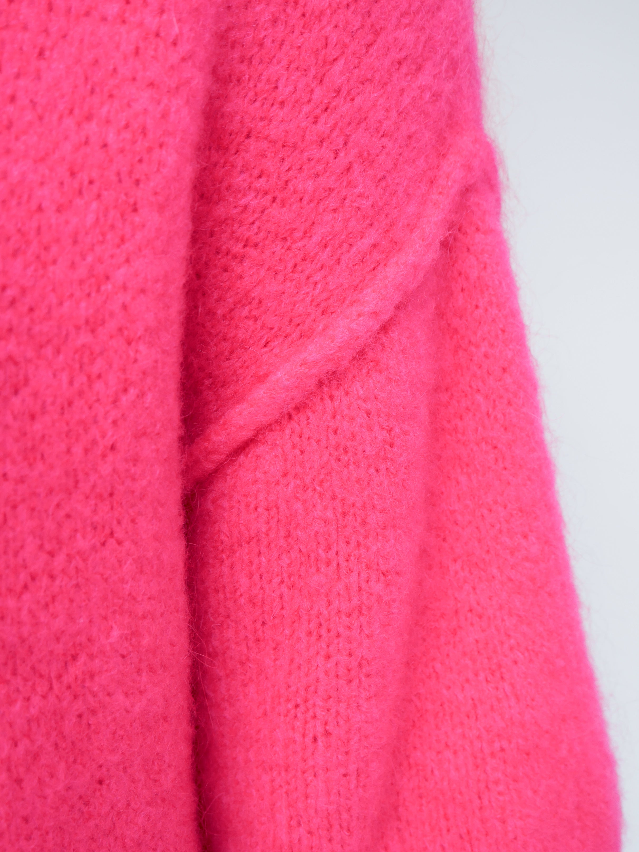 Abi Knit Mohair Hot Pink