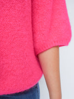 Abi Knit Mohair Hot Pink