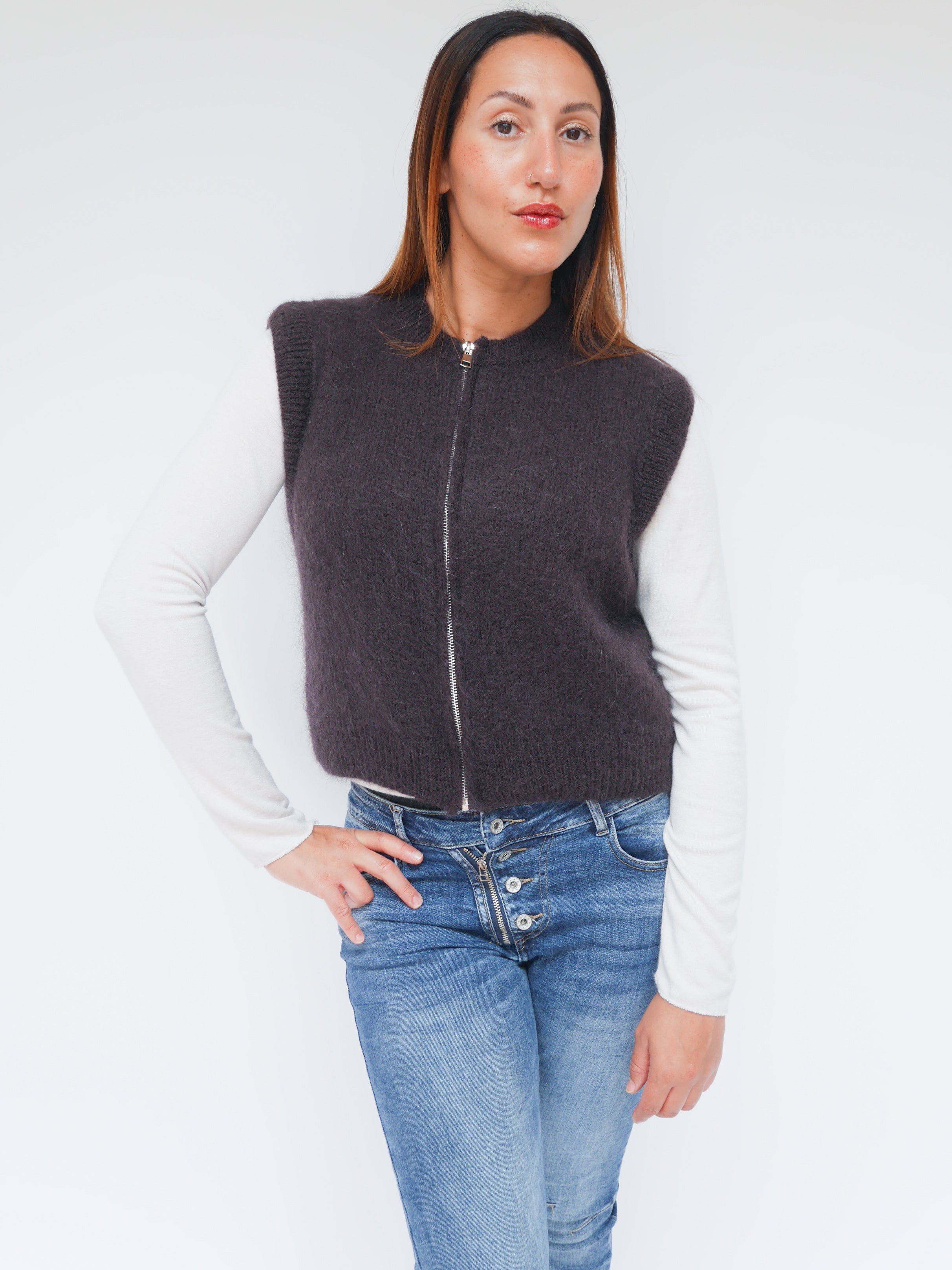 Tilly Mohair Tank Chocolate